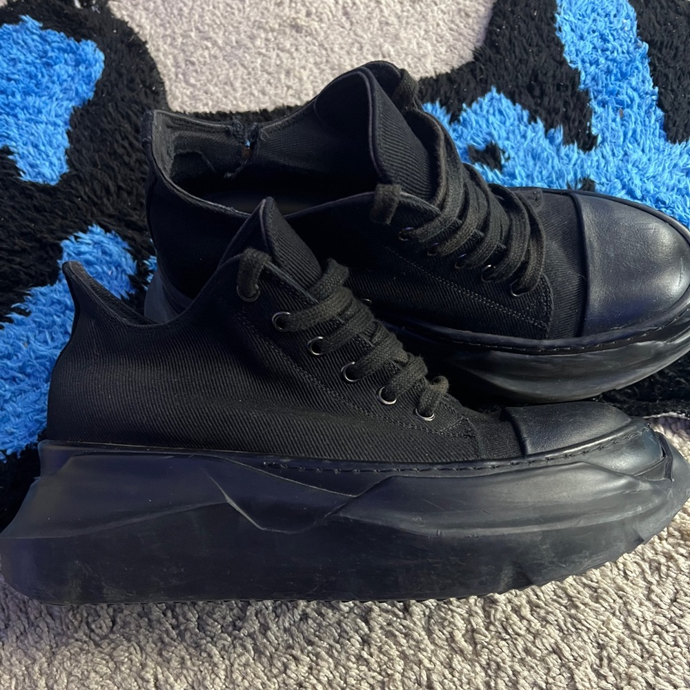 Rick Owens DRKSHDW abstract low top ramones